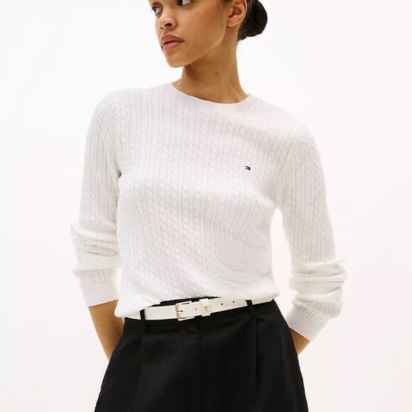 Tommy Hilfiger knit oatmeal casual sweater - Picture 1 of 6